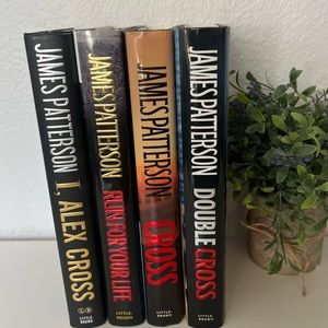 4 James Patterson Lot Bundle Hardcover Books Double Cross Run For Your Life Alex